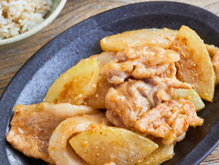 とうがんと豚肉のみそ炒め