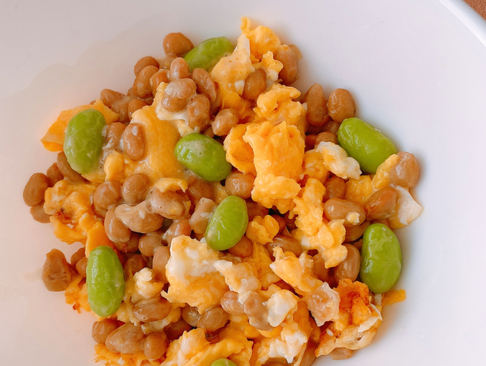 大豆製品の卵とじ