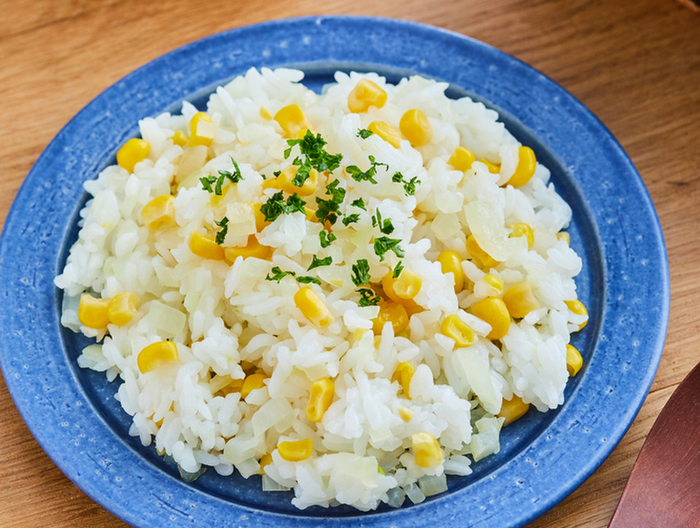 電子レンジで 簡単バターライス