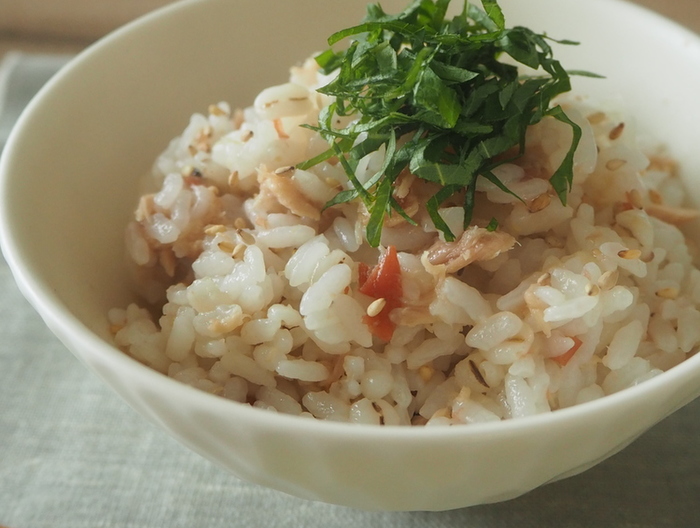 ツナと梅のまぜご飯