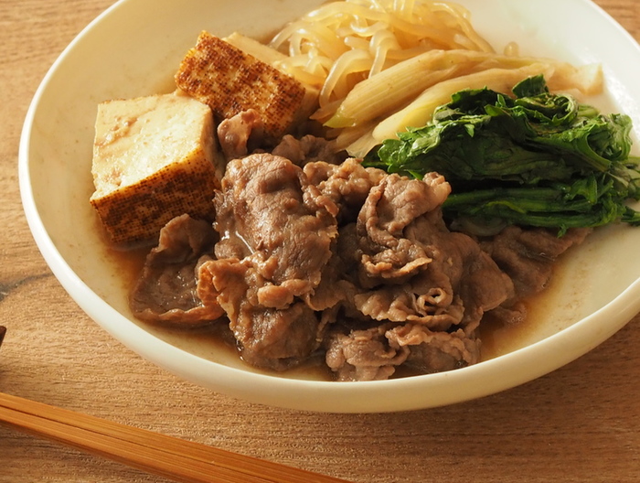 牛肉のすき焼き風