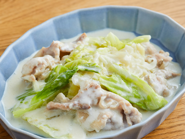 豚肉とキャベツのミルク煮