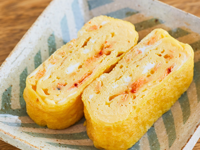 桜えびのうま味感じる だし巻き卵