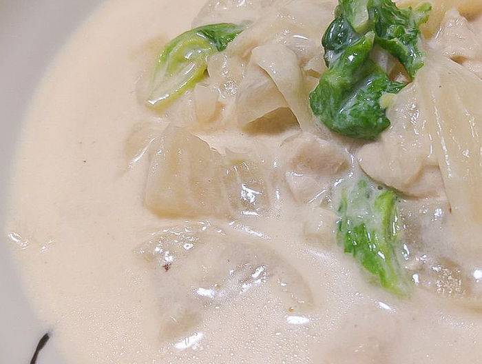 大根と鶏むね肉のクリーム煮
