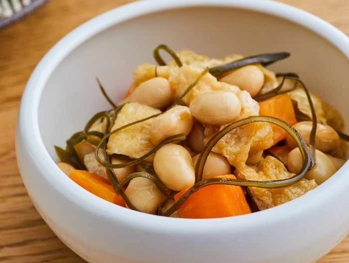 レンジで簡単五目煮風