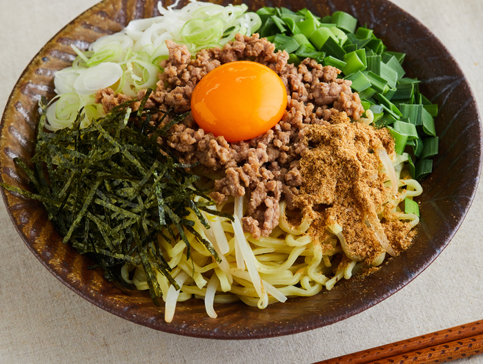 もやしで量増し 台湾まぜそば