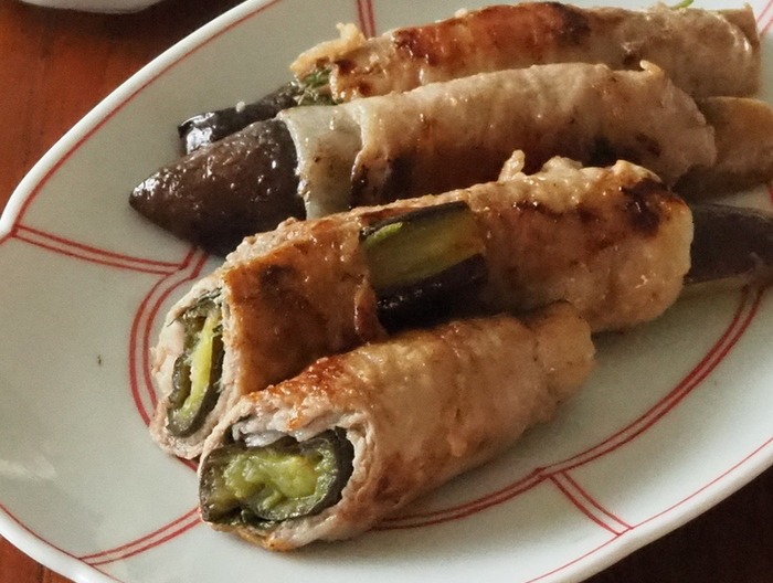 なすの肉巻き