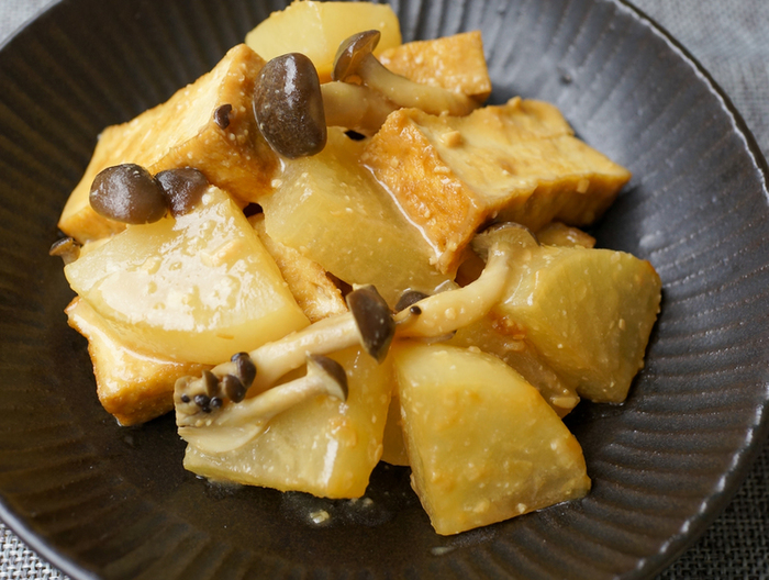 厚揚げと大根のみそ煮