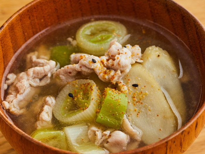 材料３つで簡単 豚汁