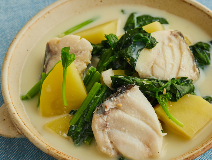 たらとじゃがいものみそミルク煮