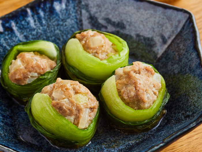 チンゲン菜のしゅうまい