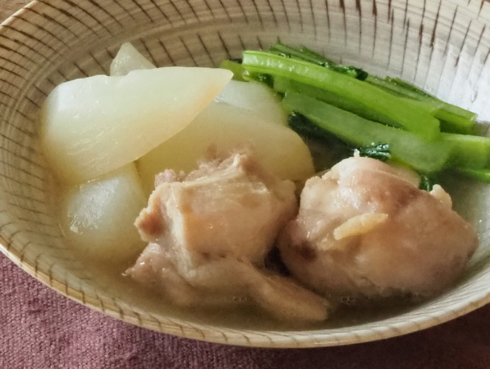鶏もも肉とかぶの煮もの