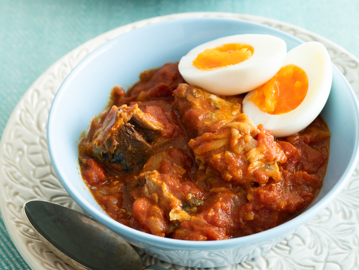 たんぱく質アップ さば缶のトマトカレー