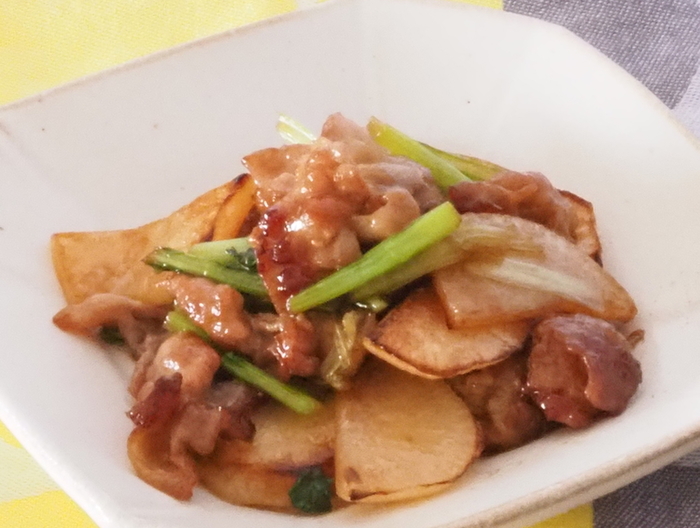 豚とかぶのピリ辛中華炒め