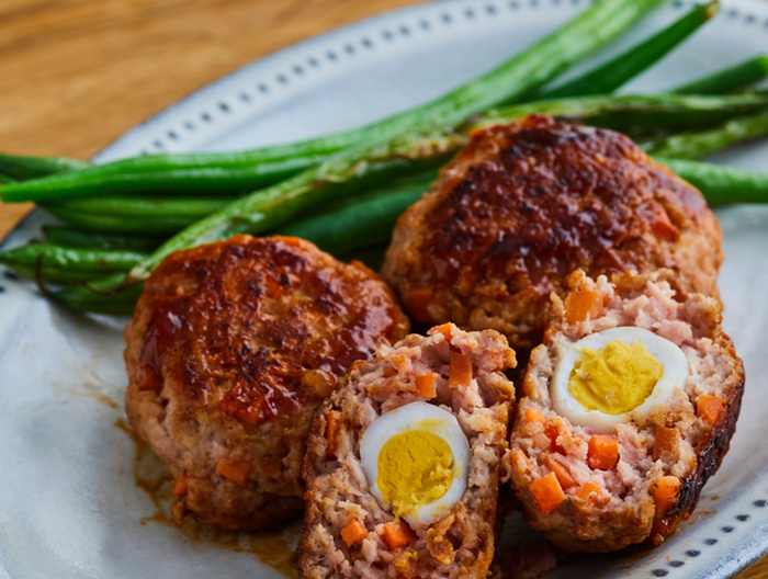 にんじんでかさ増し うずら卵のミニハンバーグ