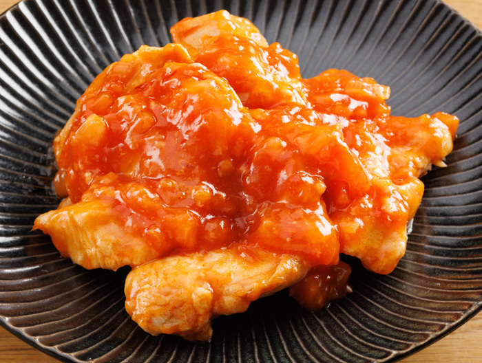 電子レンジで とりチリ