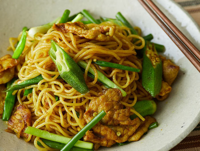 ぽん酢カレー焼きそば
