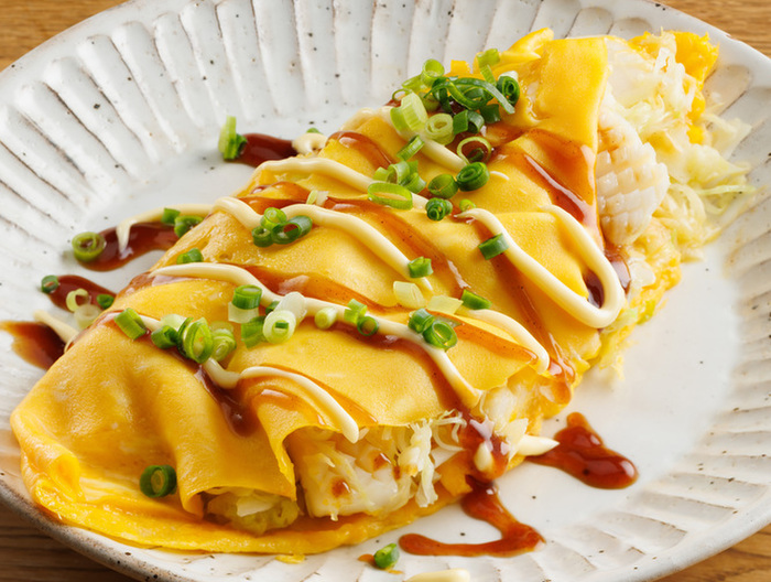 冷凍いかとキャベツのとんぺい焼き風
