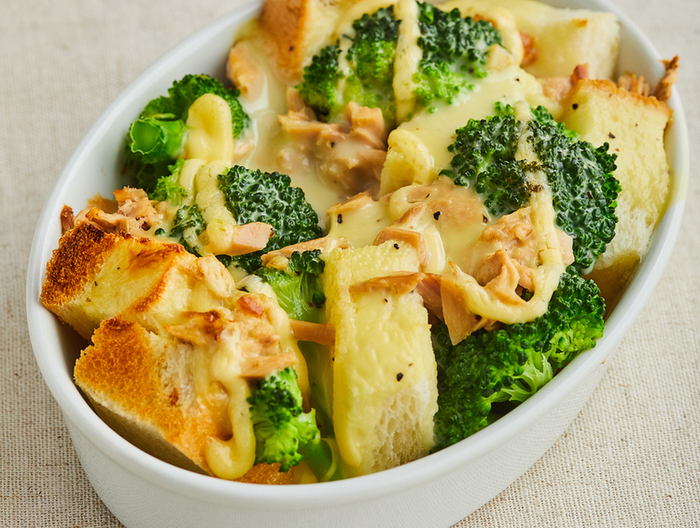 カルボナーラソースでパングラタン