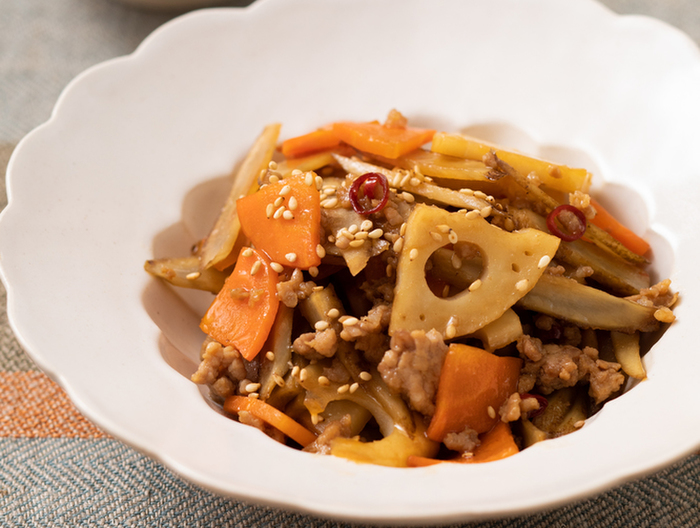 酢でさっぱり おかずきんぴら