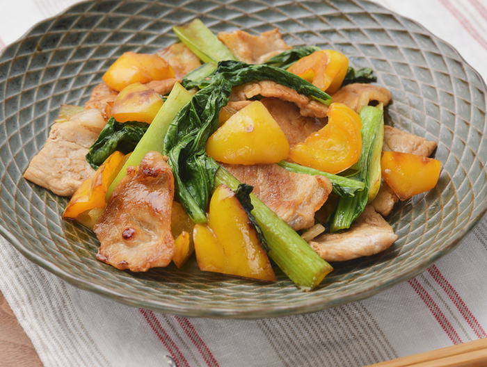 豚肉と彩り野菜のオイスターソース炒め