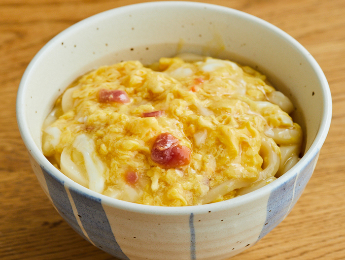 ふわふわ卵のあんかけうどん