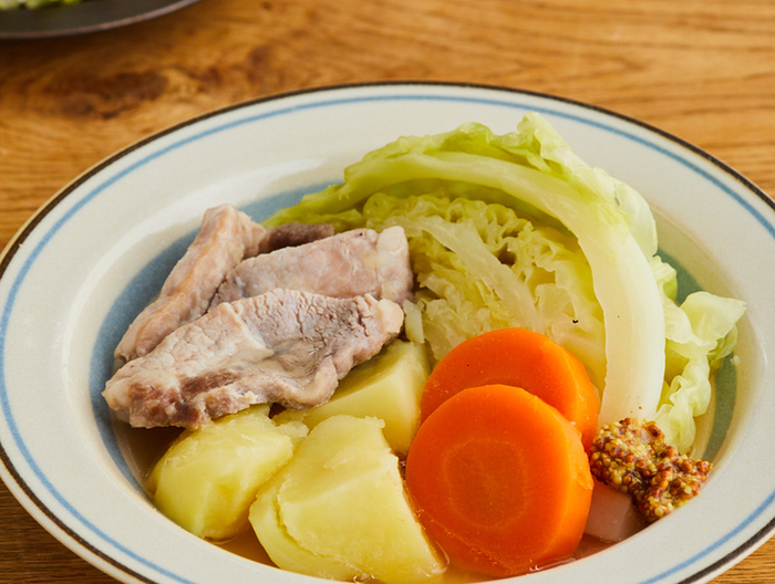 即席塩豚で作るポトフ