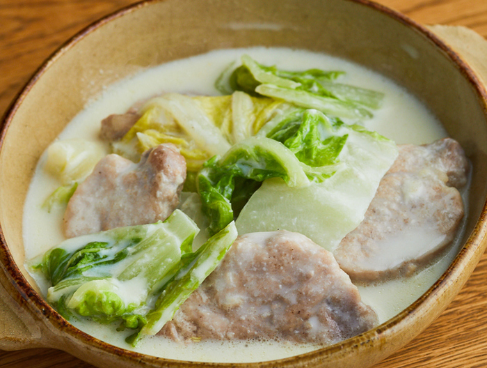 豚ヒレ肉と白菜のクリーム煮