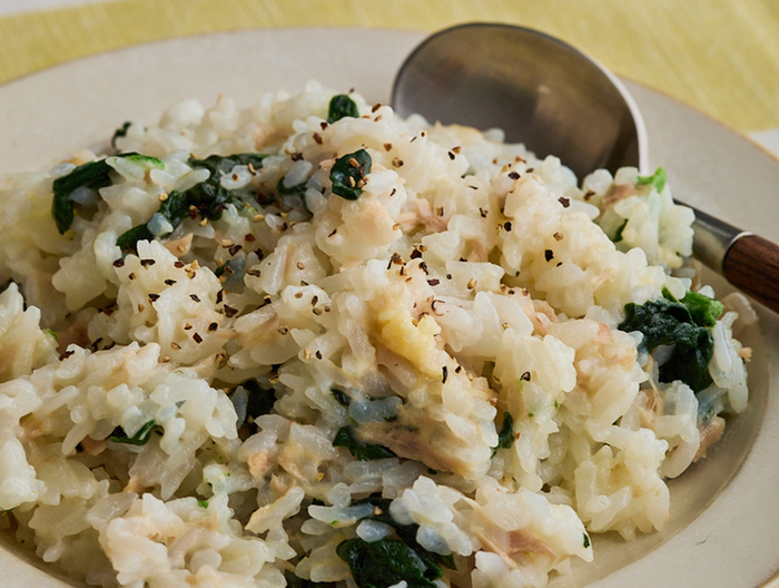 パックご飯で ツナのチーズリゾット