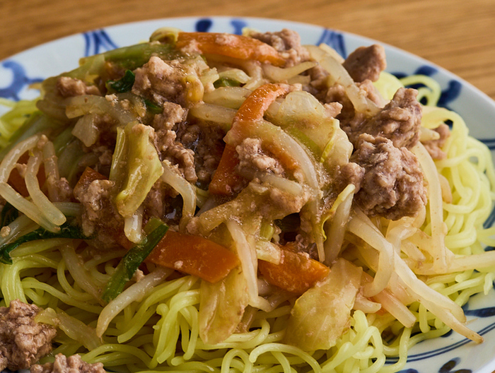 電子レンジで あんかけ焼きそば