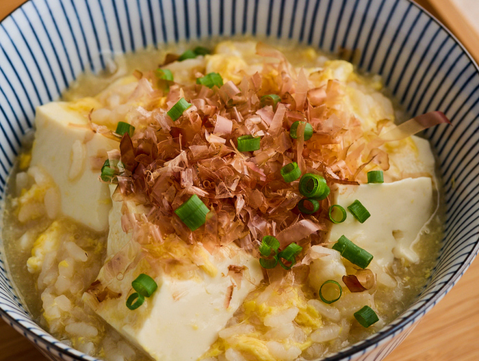 豆腐と卵のやさしいお粥