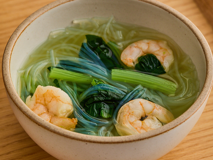 えびと小松菜の中華スープ