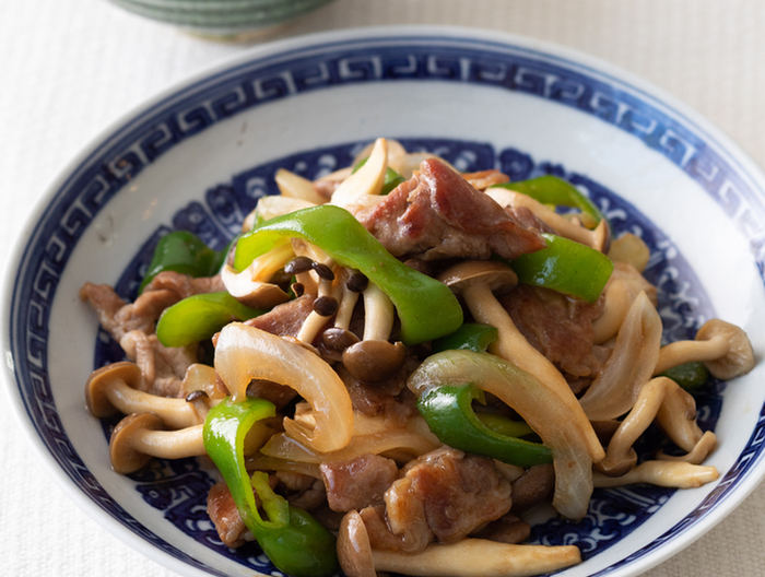 豚薄切り肉の中華炒め