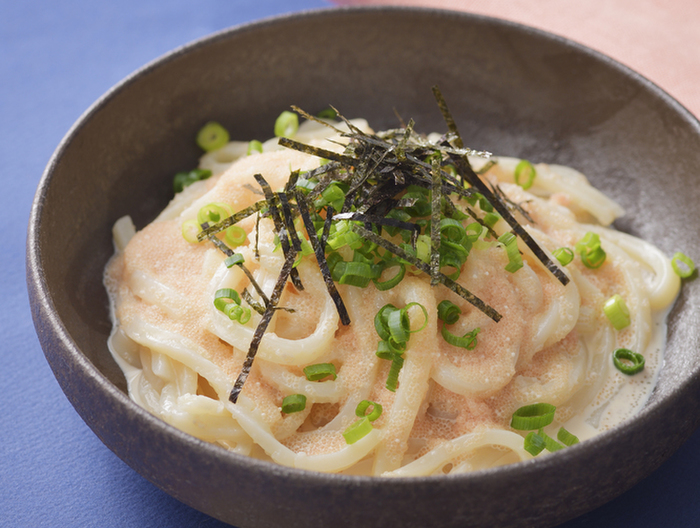 レンジでたらこクリームうどん
