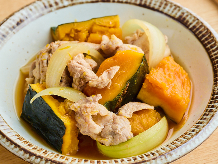 豚肉とかぼちゃの煮物