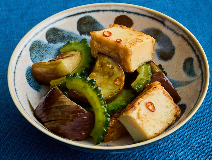 厚揚げと夏野菜の焼き浸し