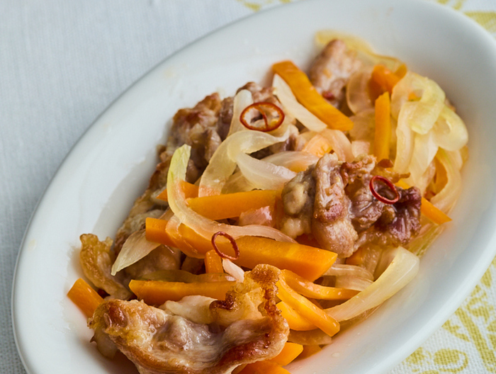 豚肉の南蛮漬け