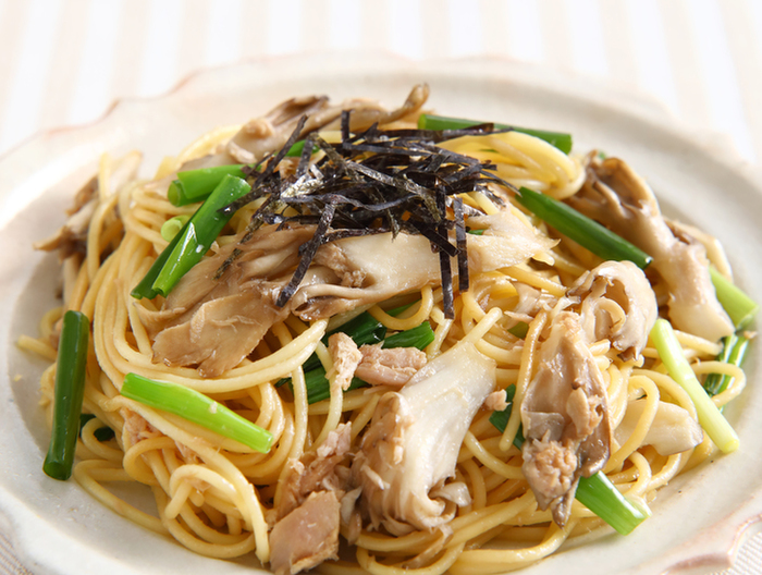 ツナときのこの和風パスタ