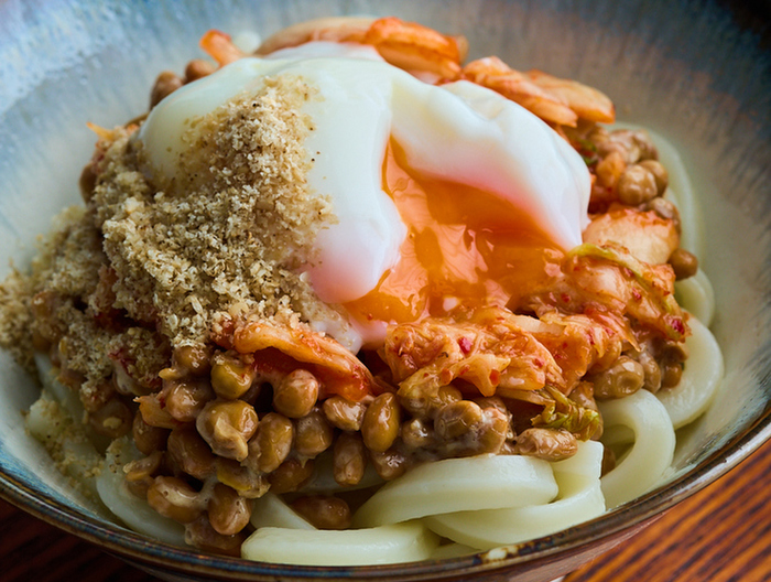 納豆キムチうどん