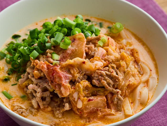 豆乳キムチうどん