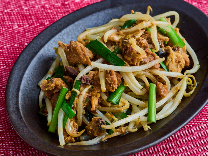 さばともやしの中華炒め