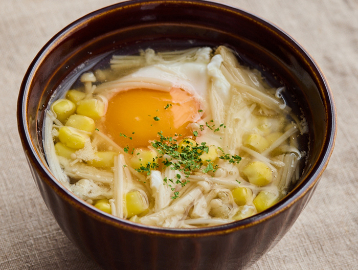 えのきと卵のスープ