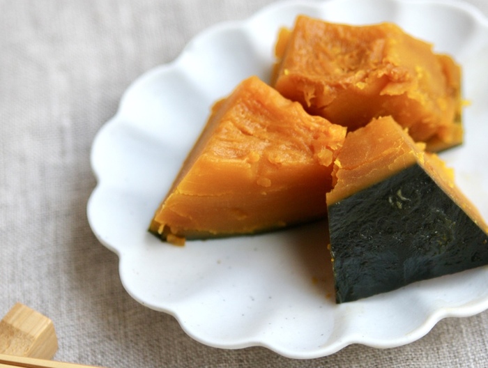 家の黄金比率で かぼちゃの煮物