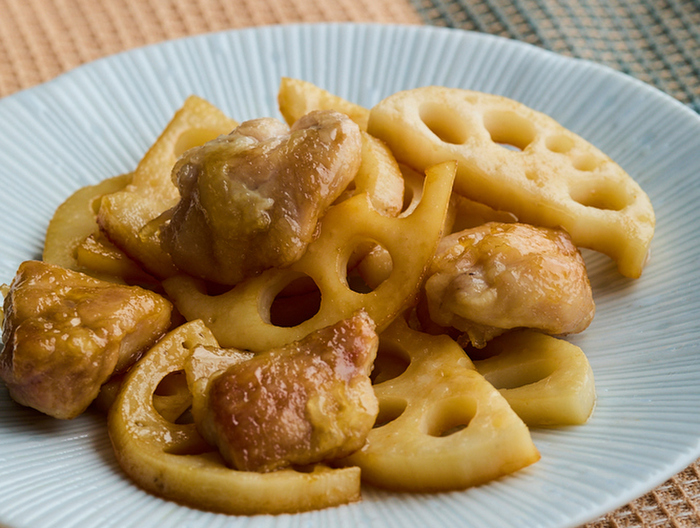 鶏肉とれんこんの甘酢炒め