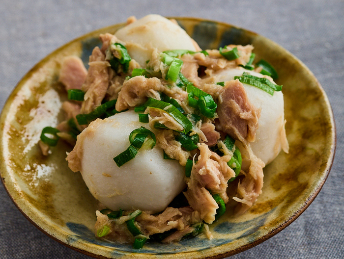 ツナと里いものねぎ炒め