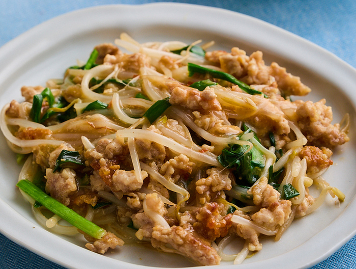 ニラもやし麻婆