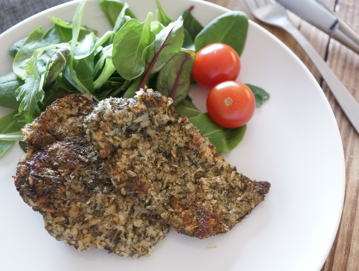 胸肉でミラノ風カツレツ 青のりチーズ味