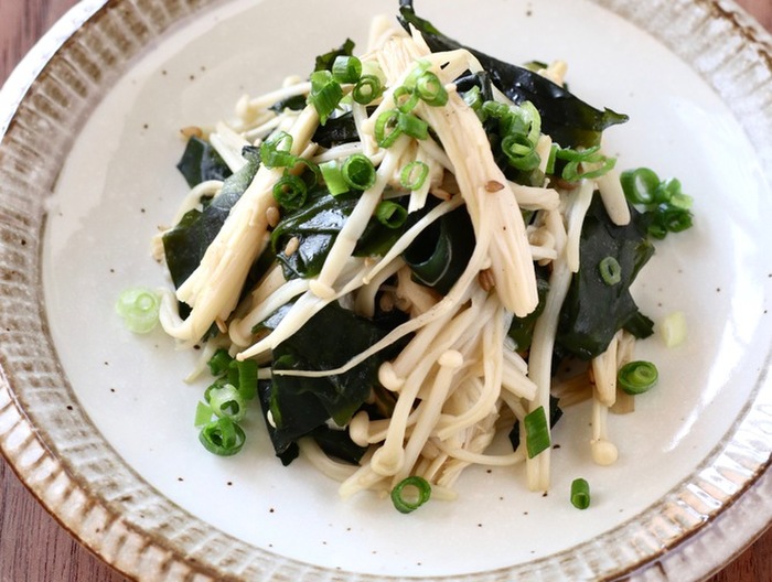 わかめとえのきのナムル