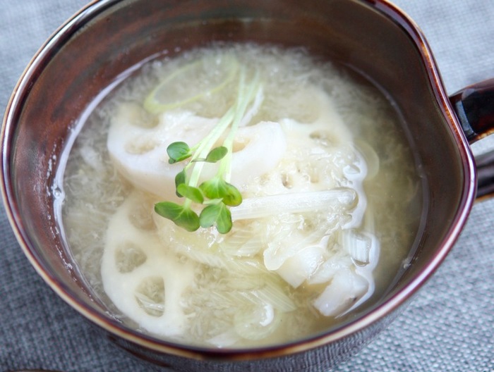 レンコンと大根の和風スープ