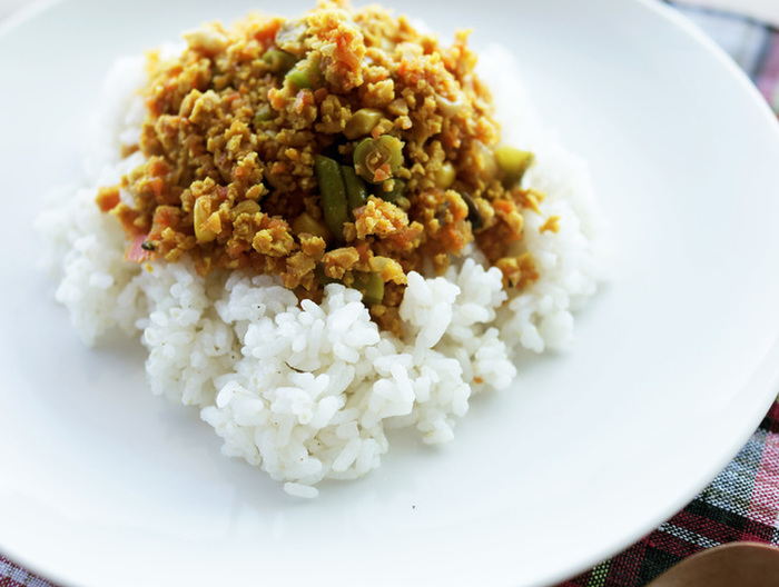 高野豆腐でドライカレー